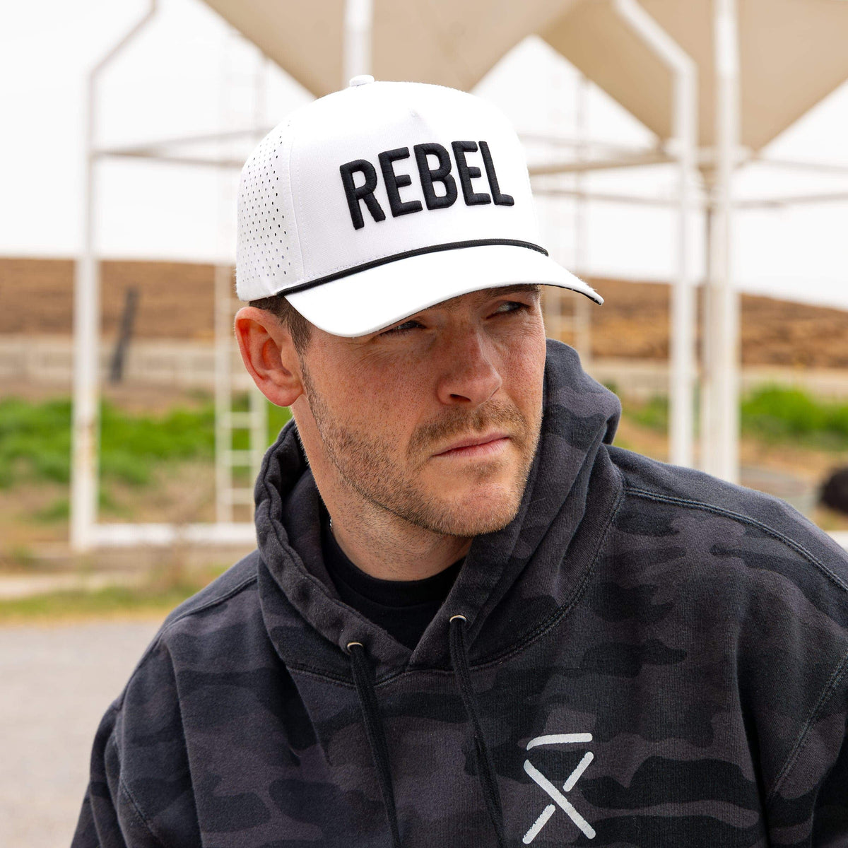 White Rebel Performance Rope Hat Gatlin Didier s Bar X Apparel