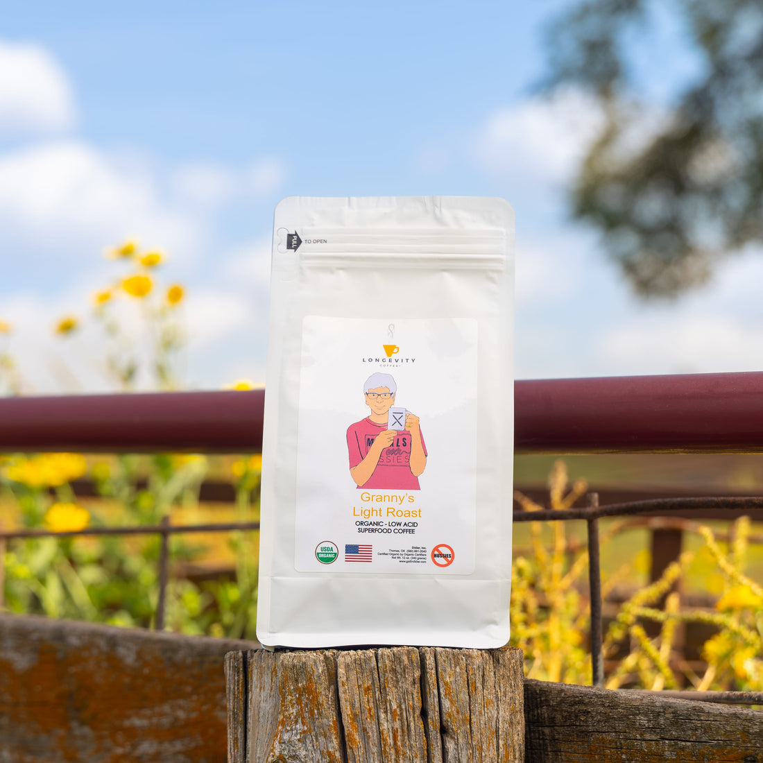 Granny's Light Roast Organic Coffee - Whole Bean