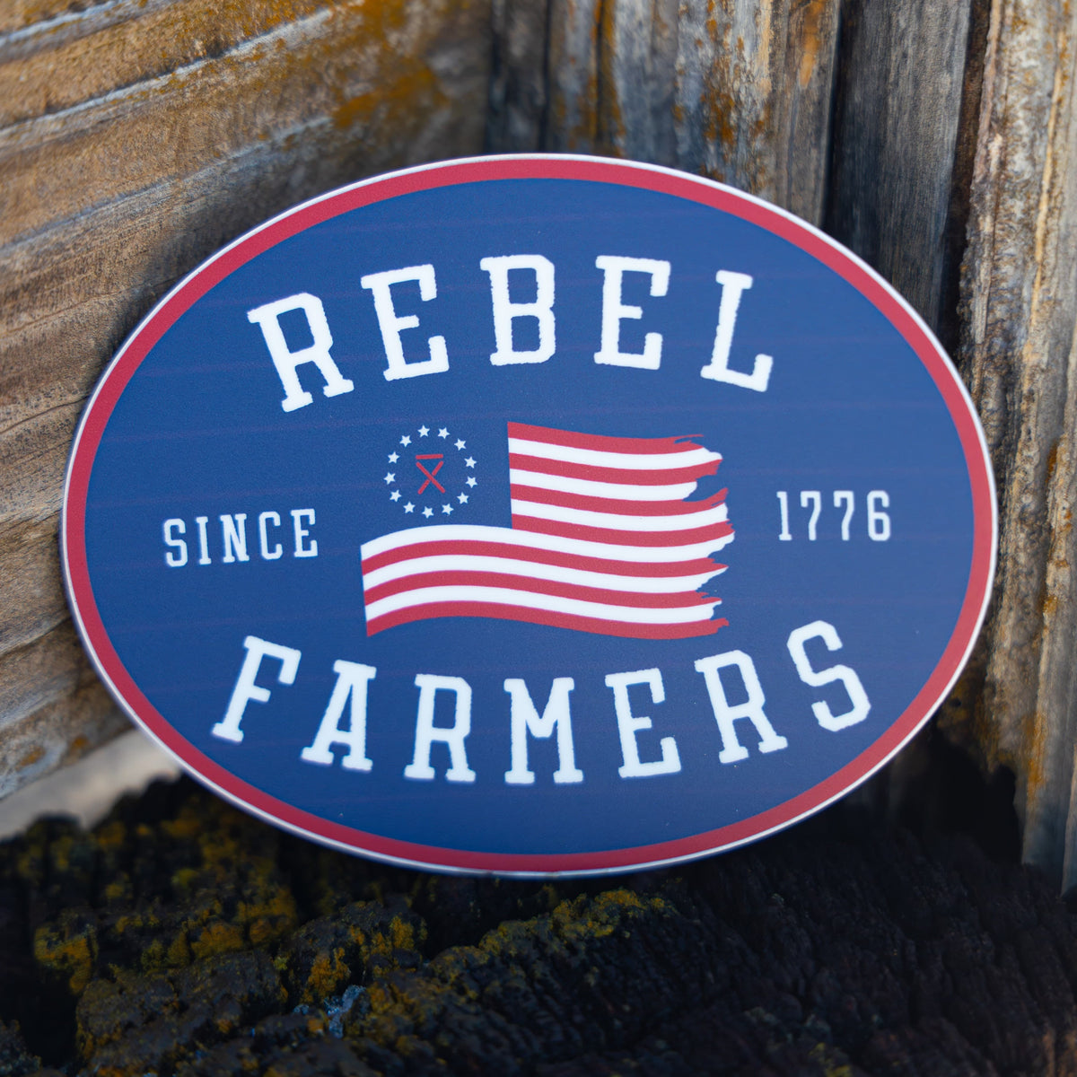 Rebel Farmers Sticker Gatlin Didier's Bar X Apparel