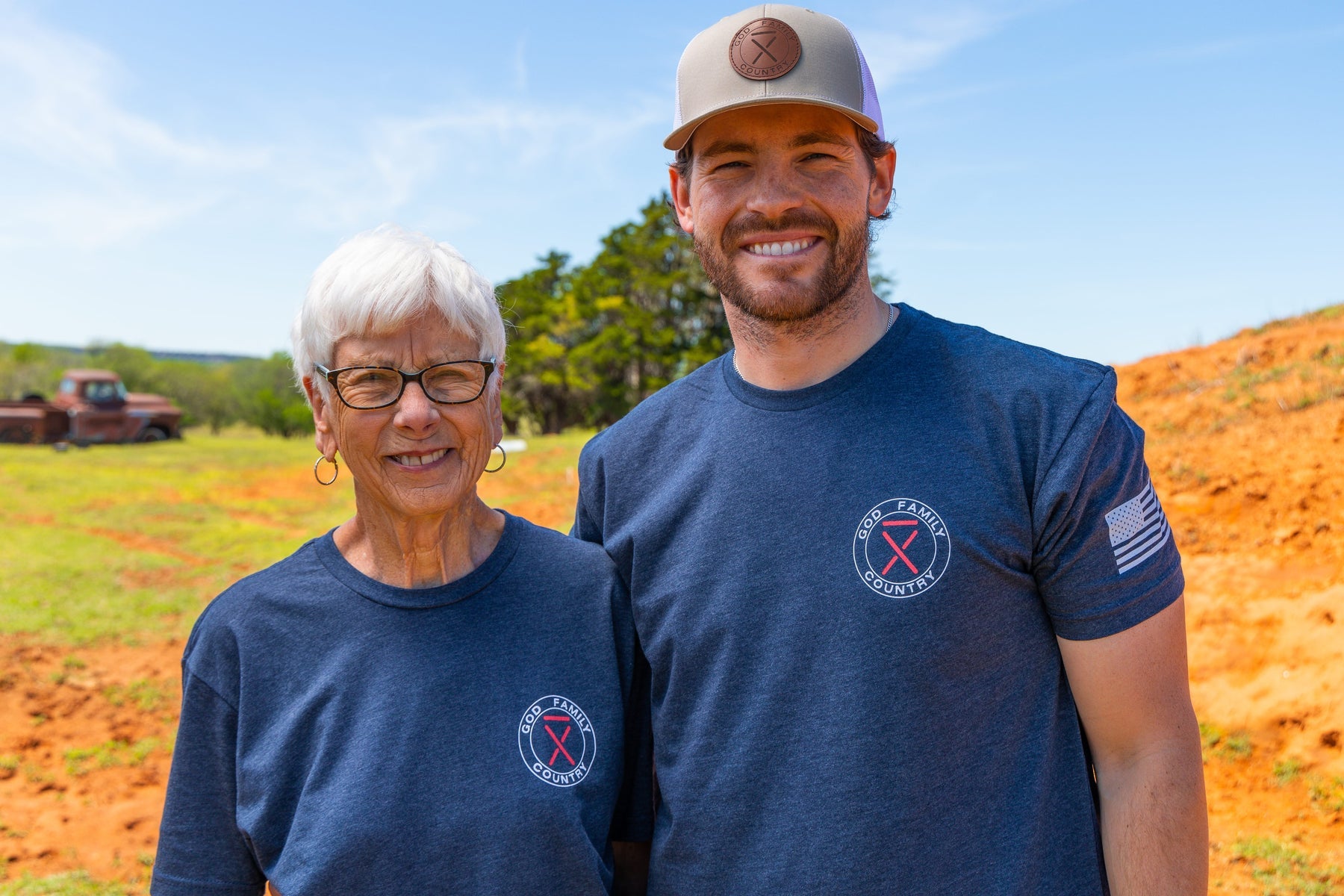 Granny Bibbins and Gatlin Didier at the ranch