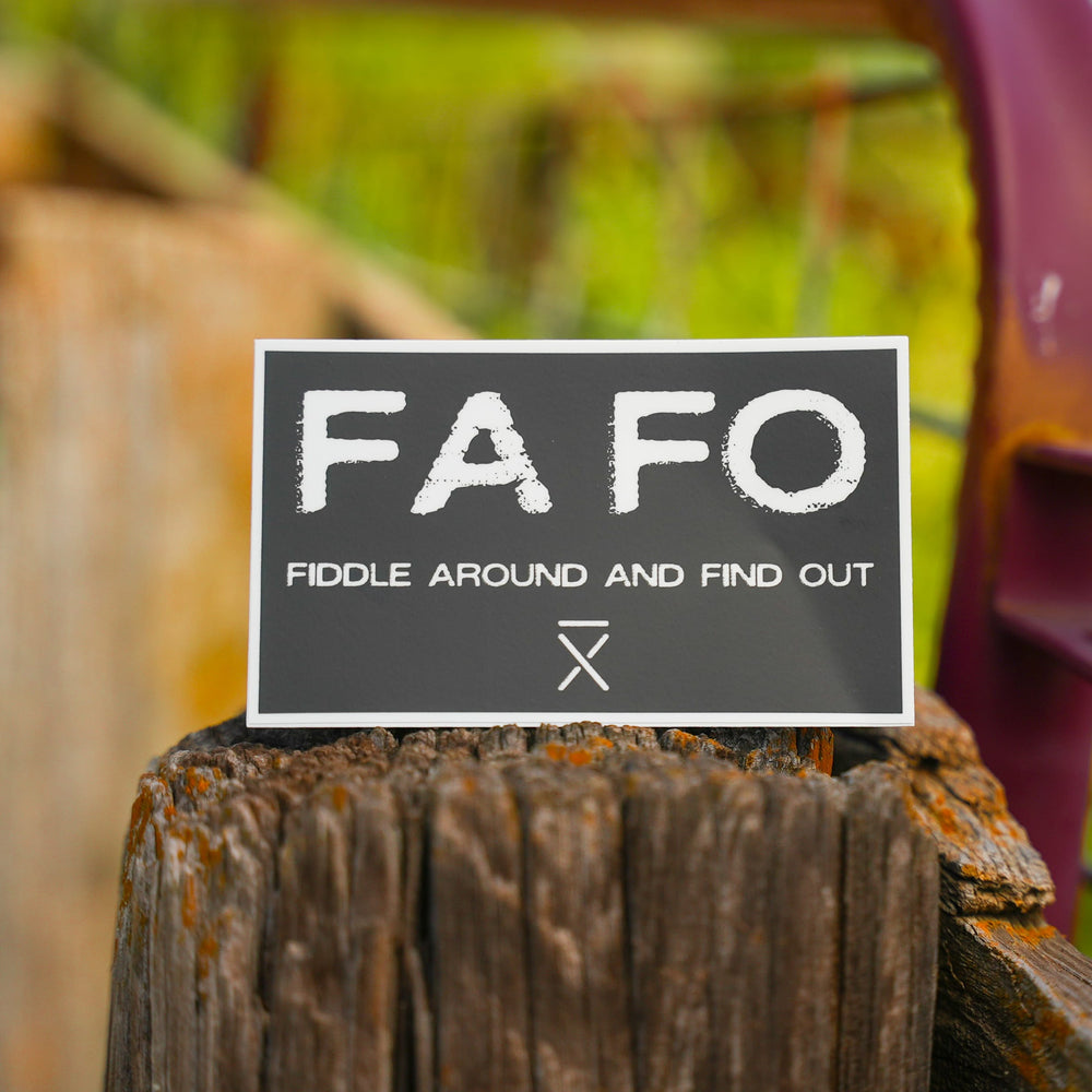 FAFO Black Sticker