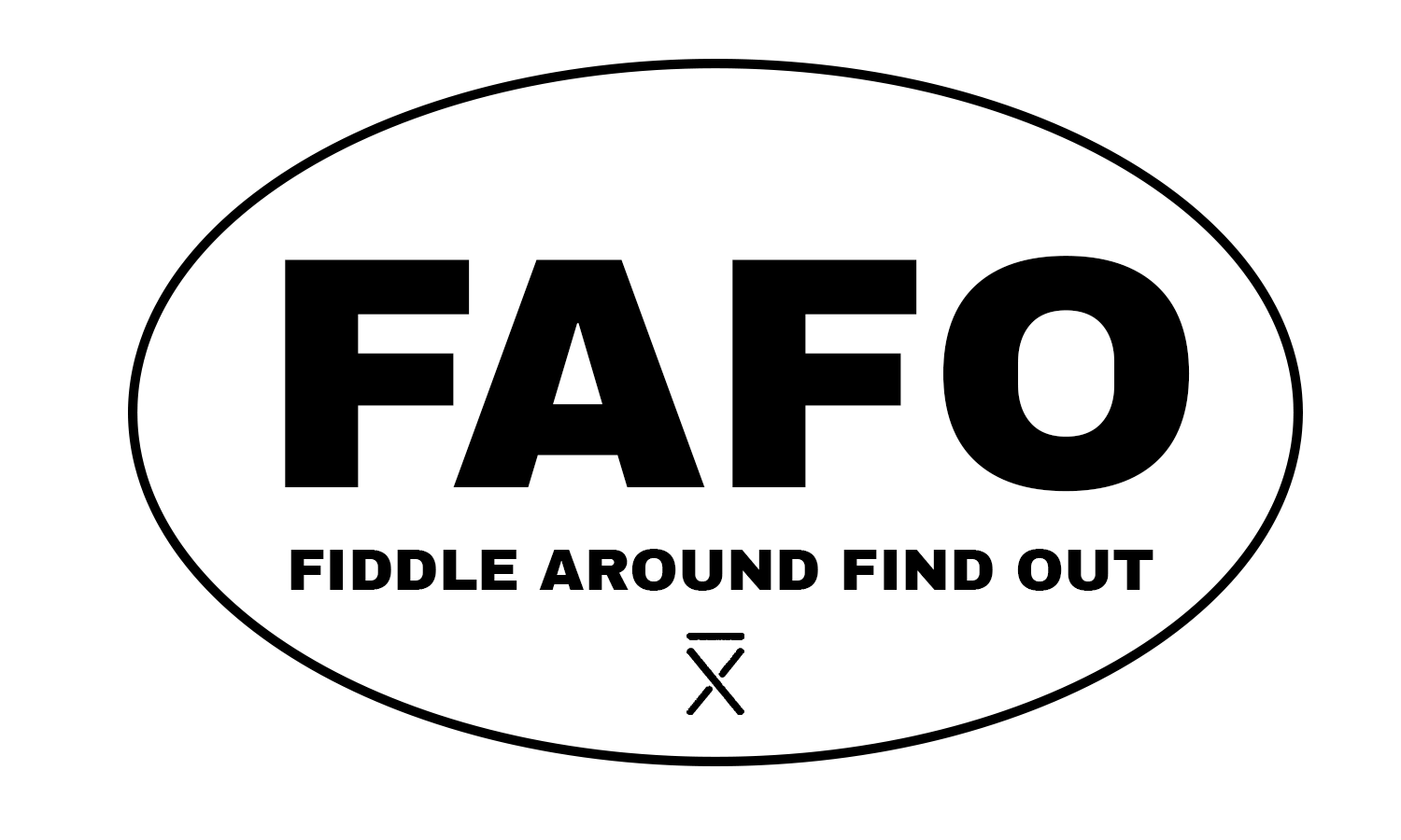 STICKY DUDE FAFO Sticker - Funny 'Fck Around And Find Out' Vinyl Decal, 6 Inches - View #3