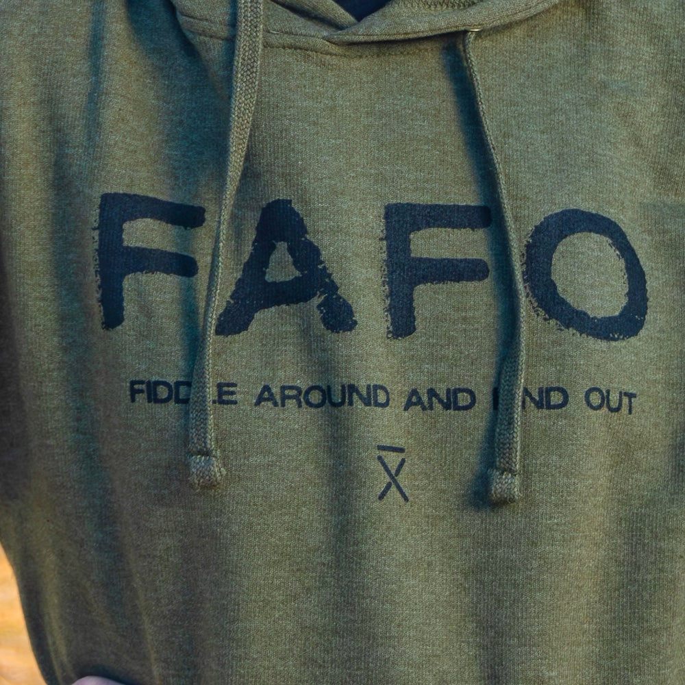 
                  
                    FAFO Military Green Hoodie
                  
                