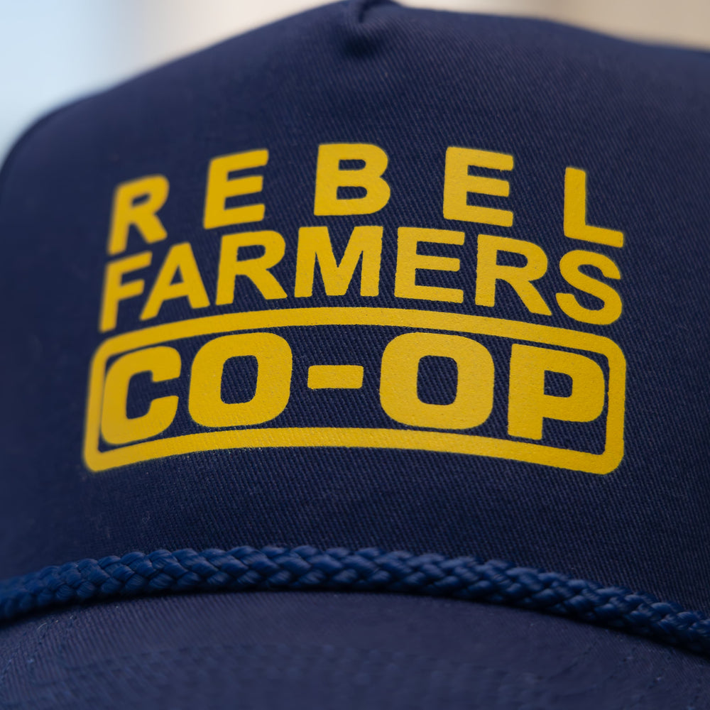 
                  
                    Rebel Farmers CO-OP Cap Blue & Gold
                  
                