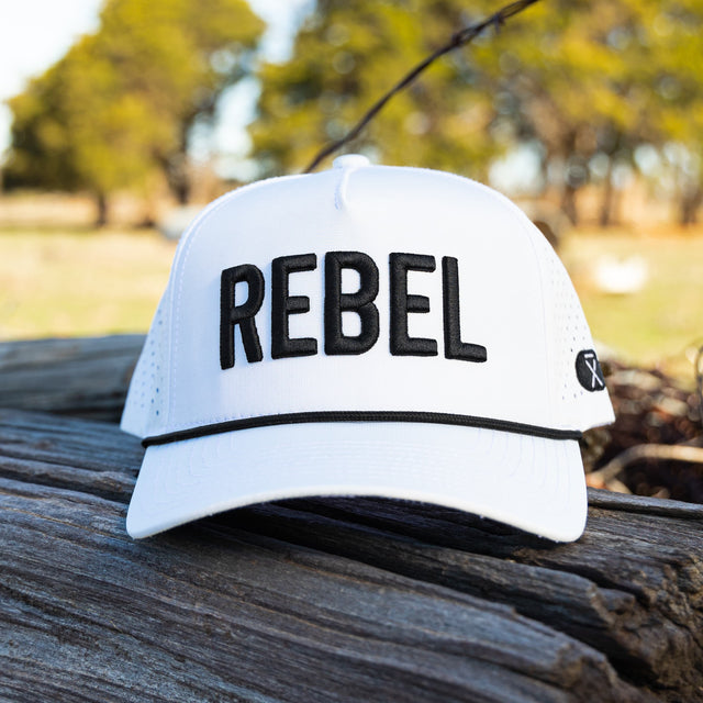 White Rebel Performance Rope Hat