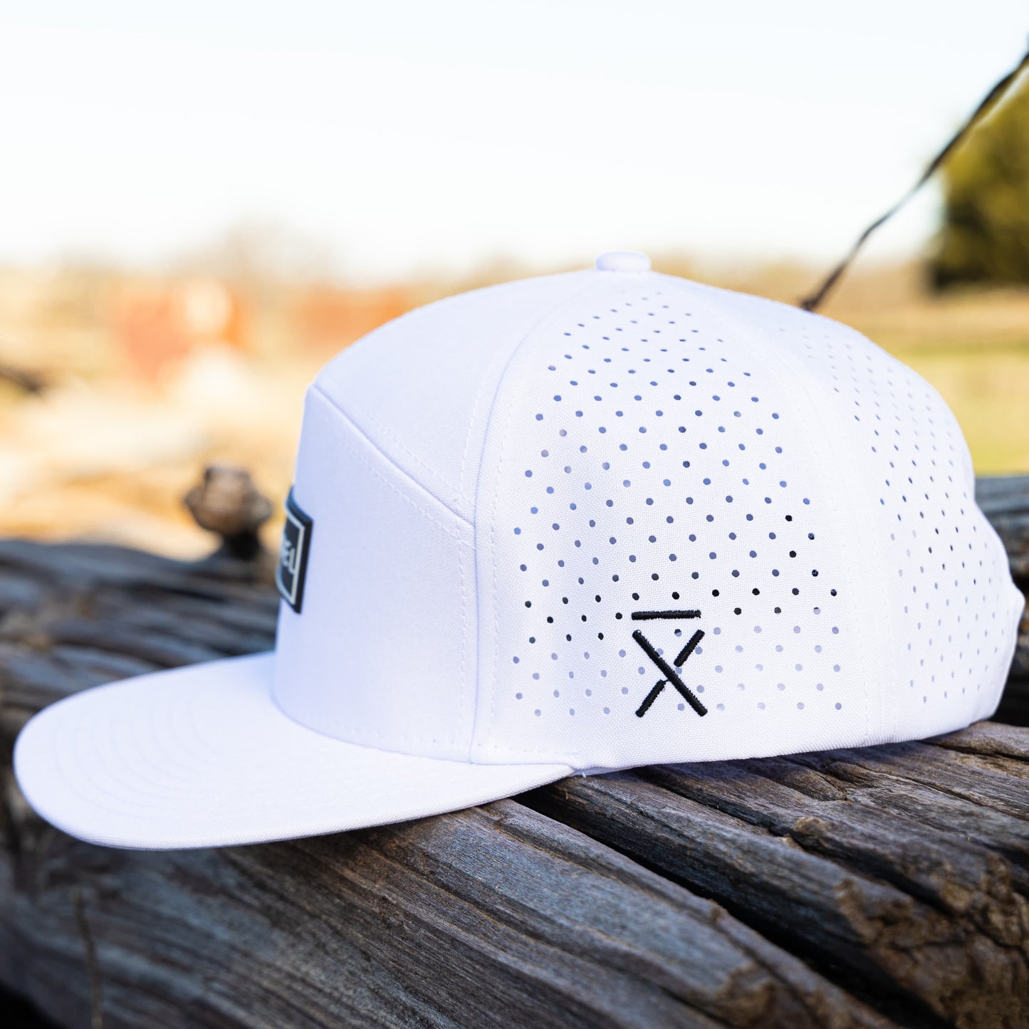 
                  
                    White Rebel 5 Panel Hat
                  
                