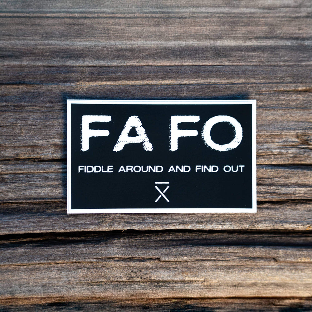 FAFO Black Sticker