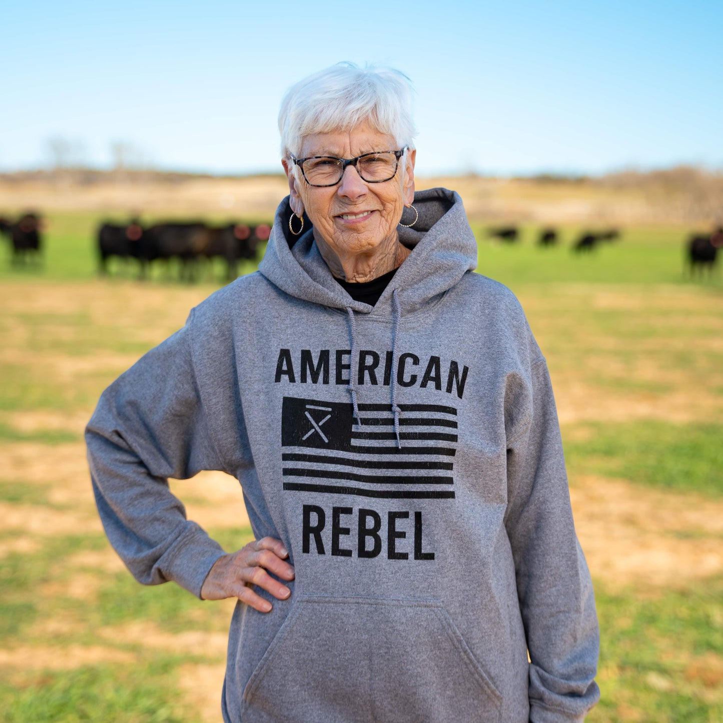 
                  
                    American Rebel Hoodie - Heather Grey
                  
                