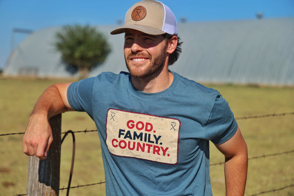 GOD. FAMILY. COUNTRY. VINTAGE TEE
