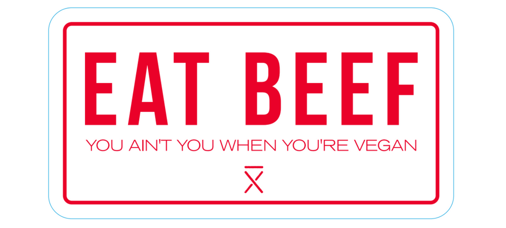 EAT BEEF Sticker